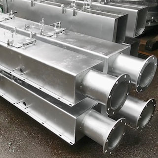 Metal fabrication Singapore - Galvanized Chutes