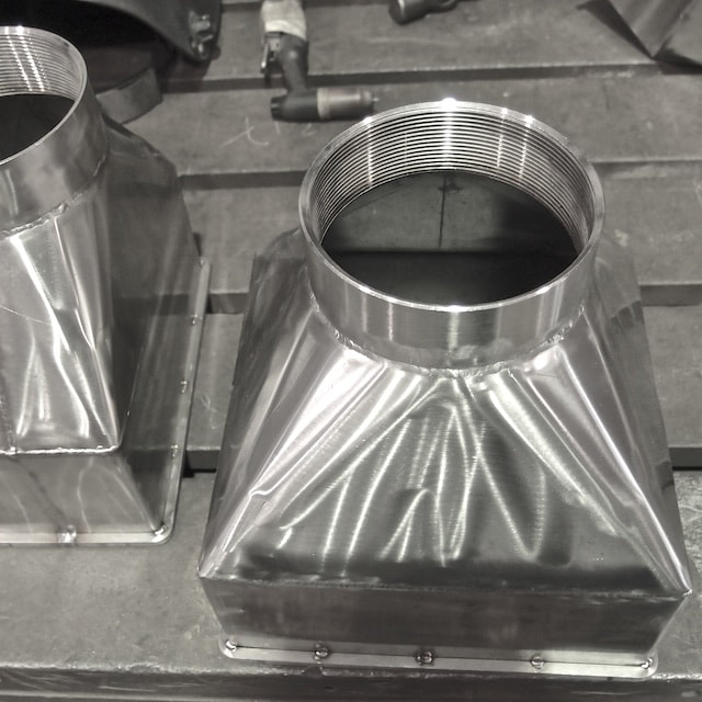 Metal fabrication singapore - Stainless steel square to round reducer